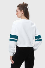 Polerón Mujer Crop Crudo