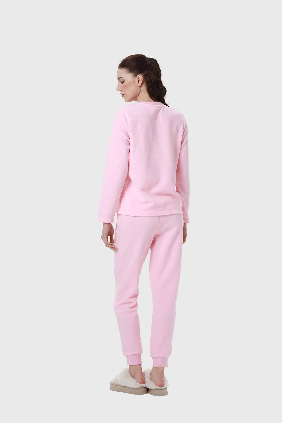 Pijama Mujer Polar Rosado
