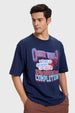 Polera Hombre Print Azul