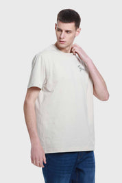 Polera Hombre Doble Print Beigei