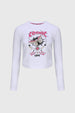 Polera Niña Recogido Fijo Blanco