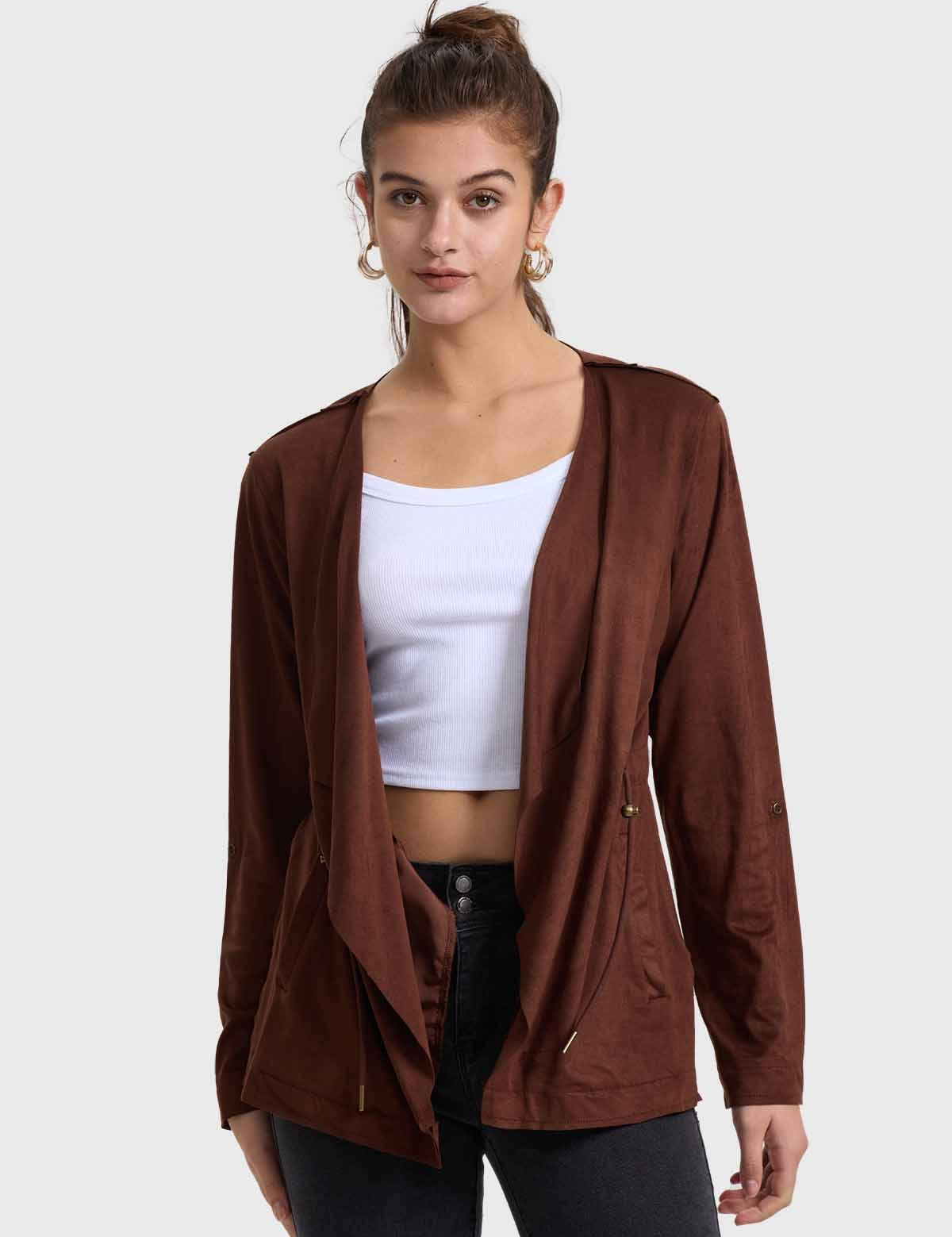 Chaqueta Mujer Antelina Chocolate