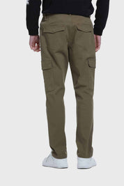 Jeans Hombre Slim Cargo Verde