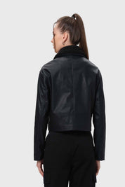 Chaqueta Mujer Con Bolsillo Negro