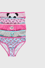 Calzón Niña 5 Pack Print Fucsia