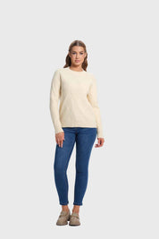 Sweater Mujer Textura Beige