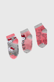Calceta Deportiva Niña Hello Kitty Rosado
