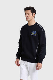 Polerón Hombre Racing Negro