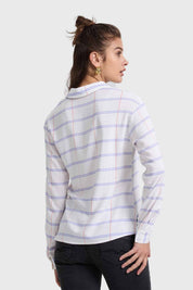 Blusa Mujer Abotonada Crudo
