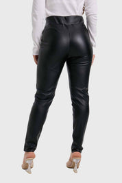 Calza Mujer Pretina Ancha Negro