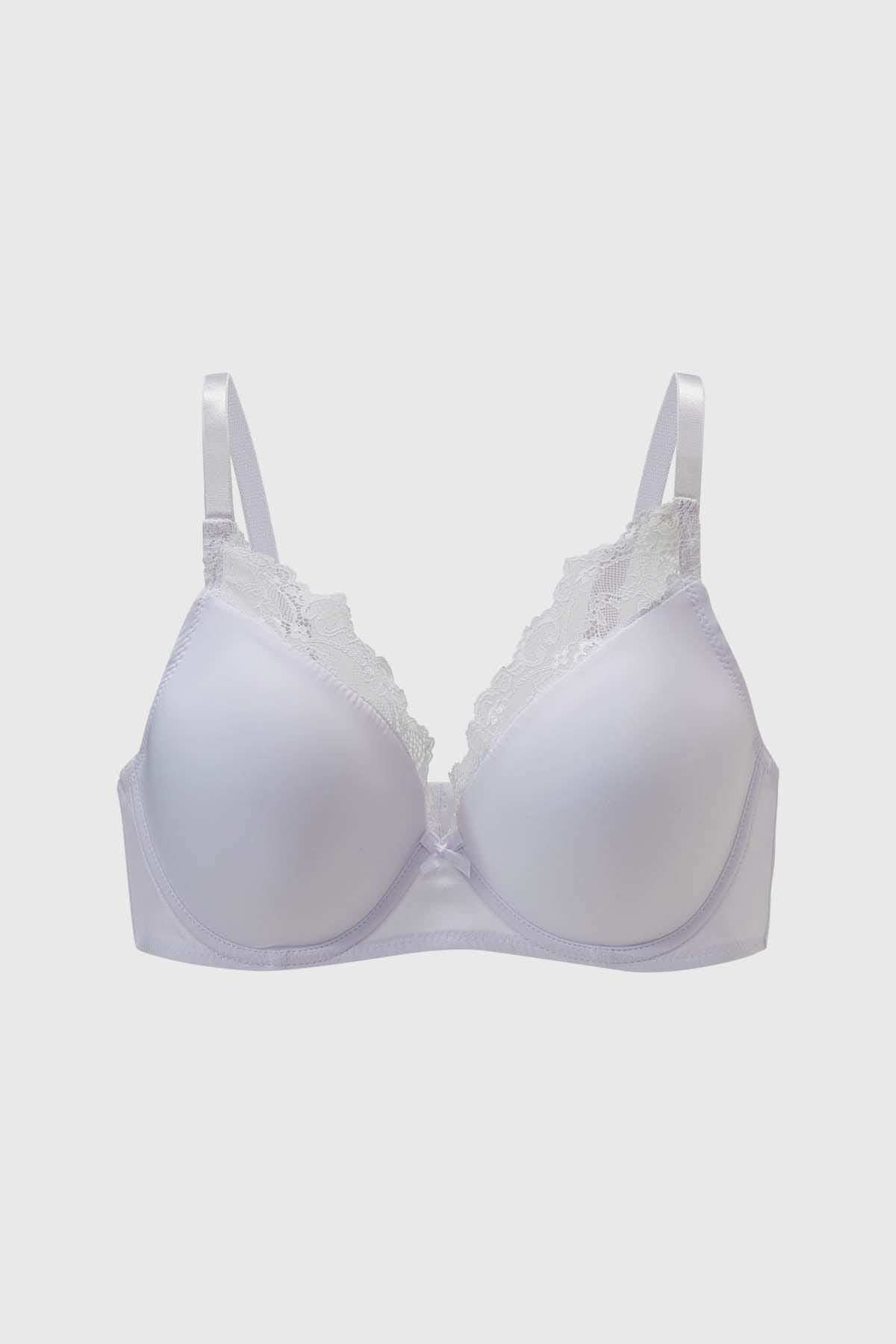 Sostén Mujer Copa Con Detalle Blanco