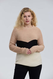 Sweater Mujer Tejido Beige