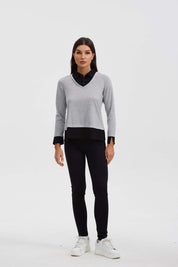Sweater Mujer Tejido Gris