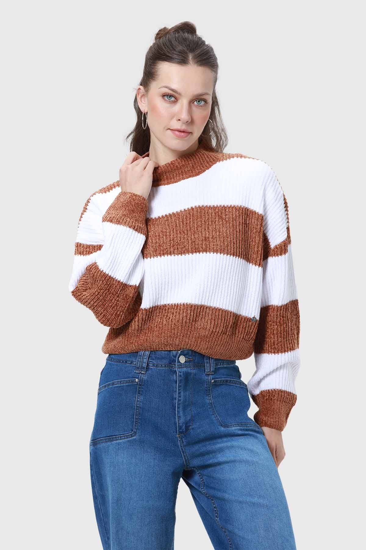 Sweater Mujer Chenille Café