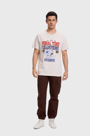 Polera Hombre Print Regular Fit Beige