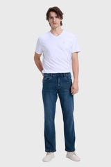 Jeans Straight Hombre Azul