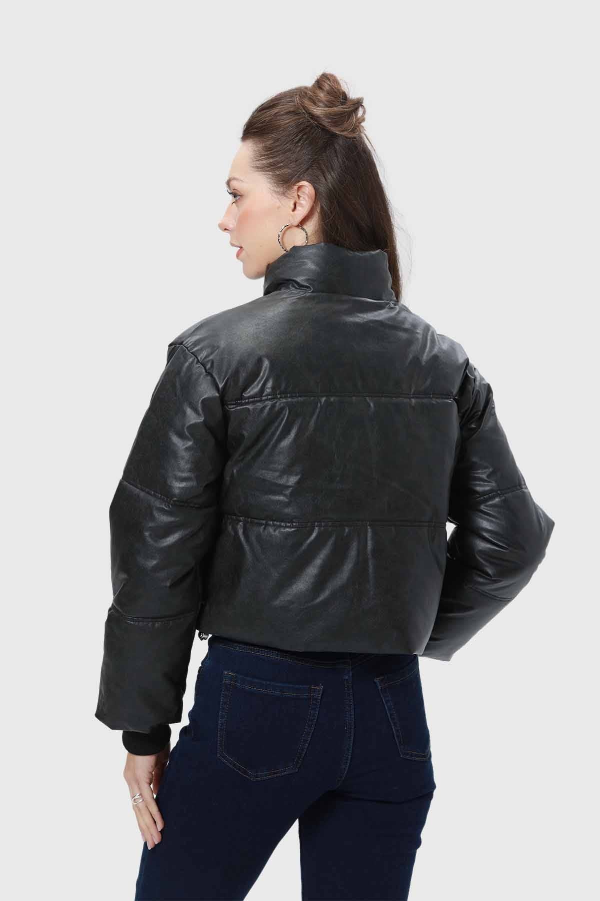 Chaqueta Mujer Puffa E Negro