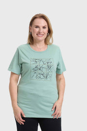 Polera Mujer Con Verde