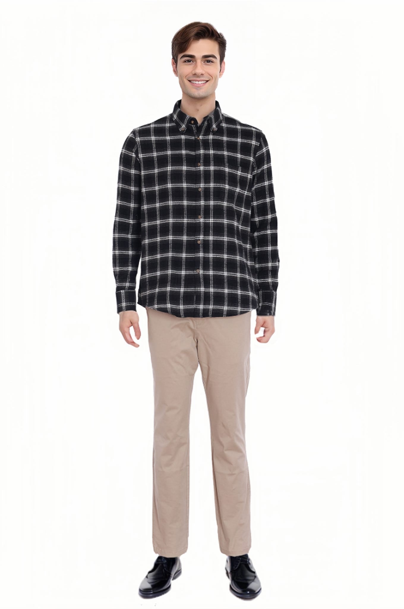 Camisa Hombre Franela Básica Marengo