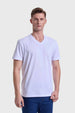 Polera Hombre Cuello V Básica Blanco