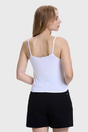 Polera Peto Mujer Pabilo Crop Blanco
