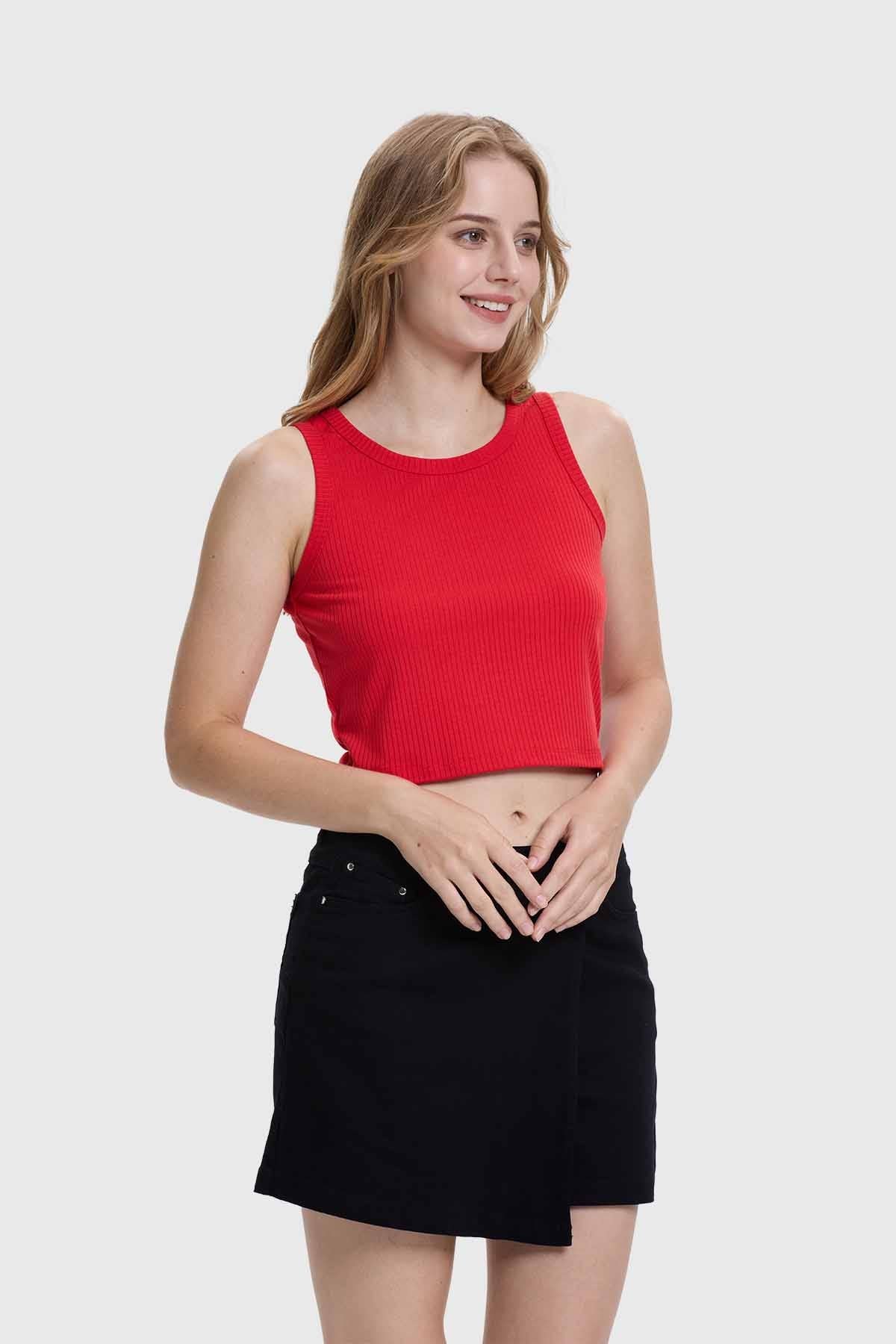 Polera Mujer Sudadera Rojo