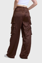 Pantalón Mujer Cargo Café