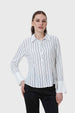 Blusa Mujer Abotonada Con Pinzas Blanco
