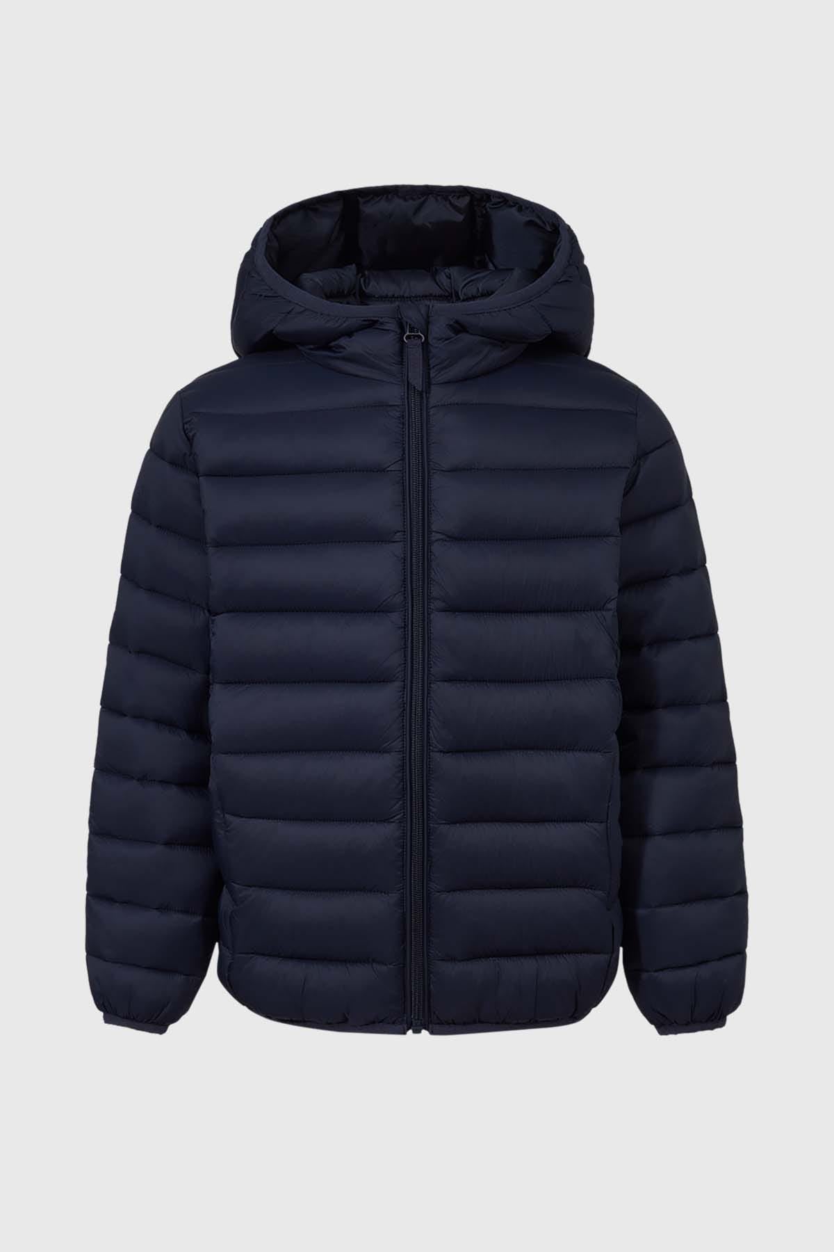 Parka Escolar Infantil Unisex Delgada Azul