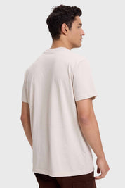 Polera Hombre Print Regular Fit Beige