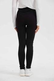 Pantalón Mujer Recto Cordones Negro