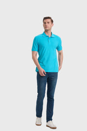 Polera Hombre Piqué Básica Calipso