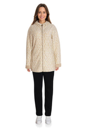 Polar Mujer Estampado Beige