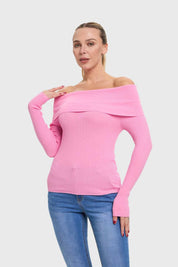 Sweater Mujer Bardot Rosado