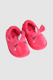 Pantufla Niña Animales Fucsia