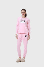 Pijama Mujer Polar Rosado