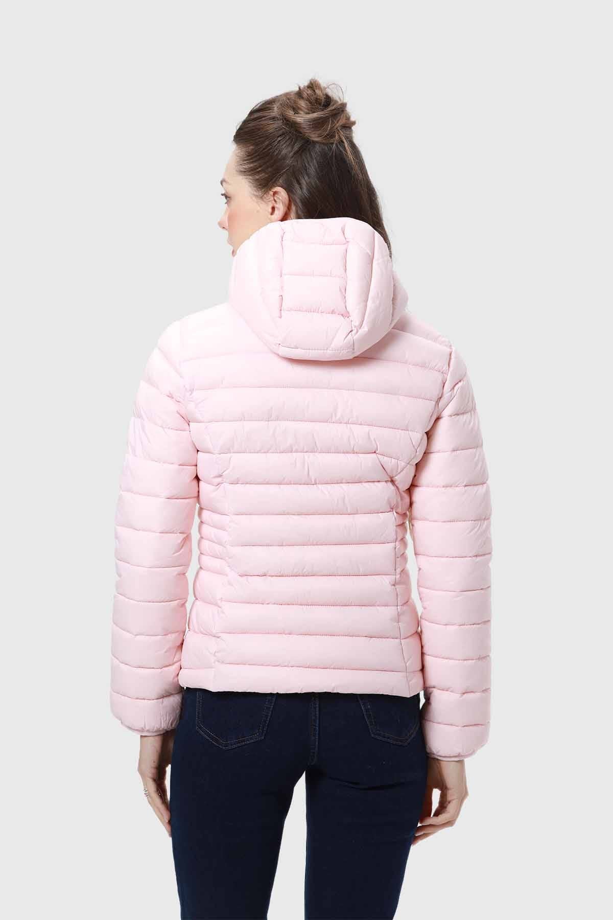 PARKA MUJER CORTA PLUMMY PALO ROSA