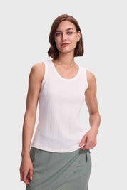 Polera Mujer Rib Rayas Y Blanco