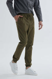Pantalón Hombre Jogger Twill Verde