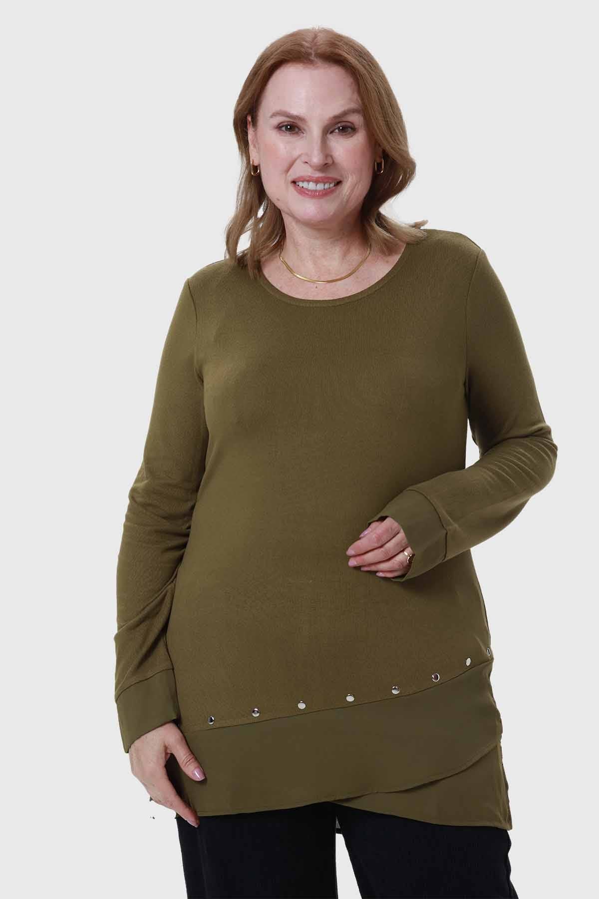 Polera Mujer Tejida Verde
