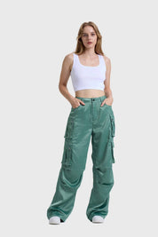 Pantalón Mujer Cargo Verde