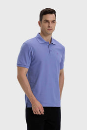 POLERA HOMBRE LISA CON LOGO LAVANDA