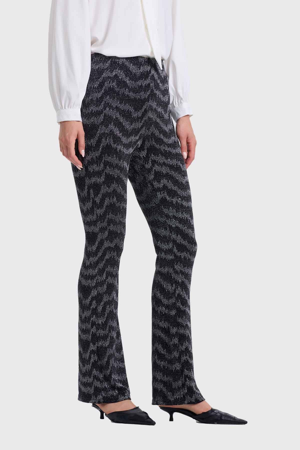 Calza Mujer Lurex Negro