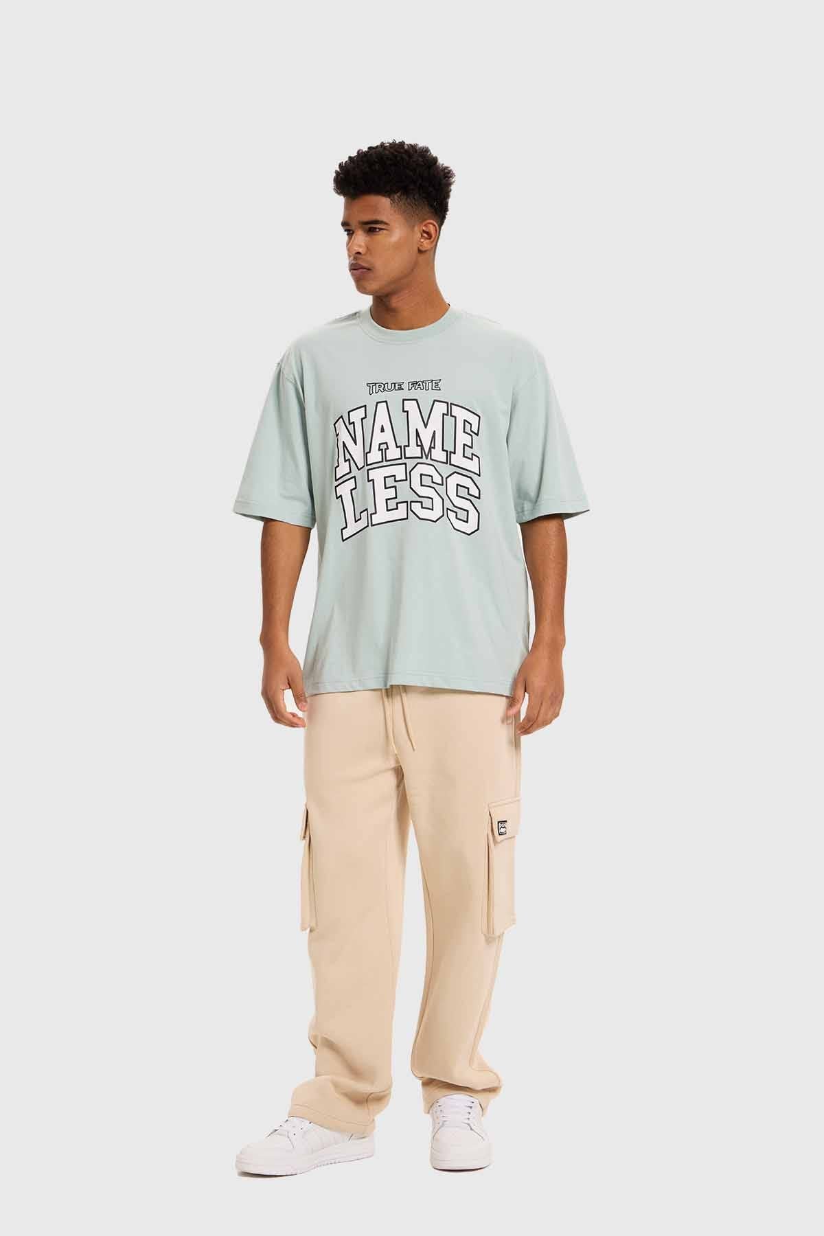 Polera Hombre Print College Verde