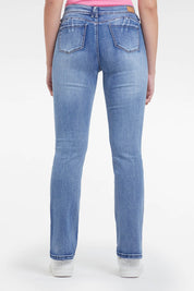 Jeans Flo Recto Azul