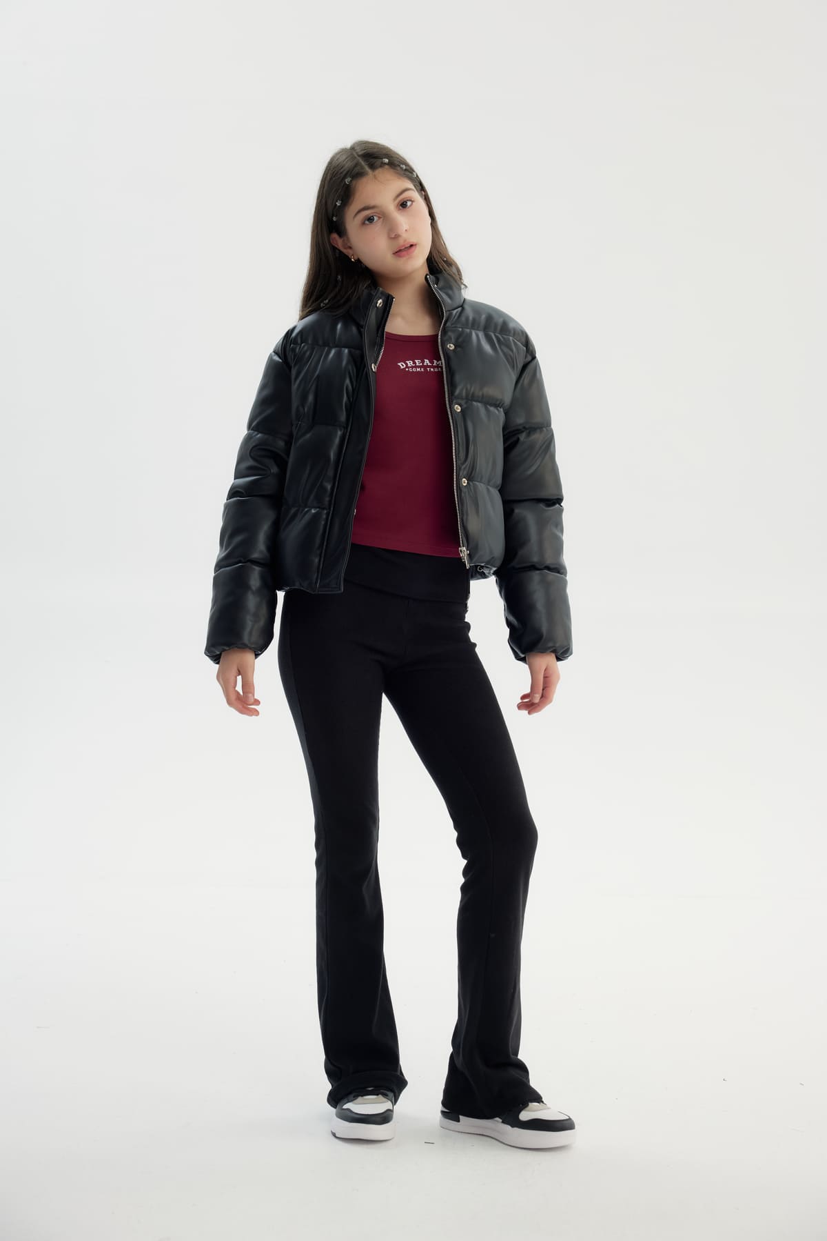 Parka Niña Clásica Negro