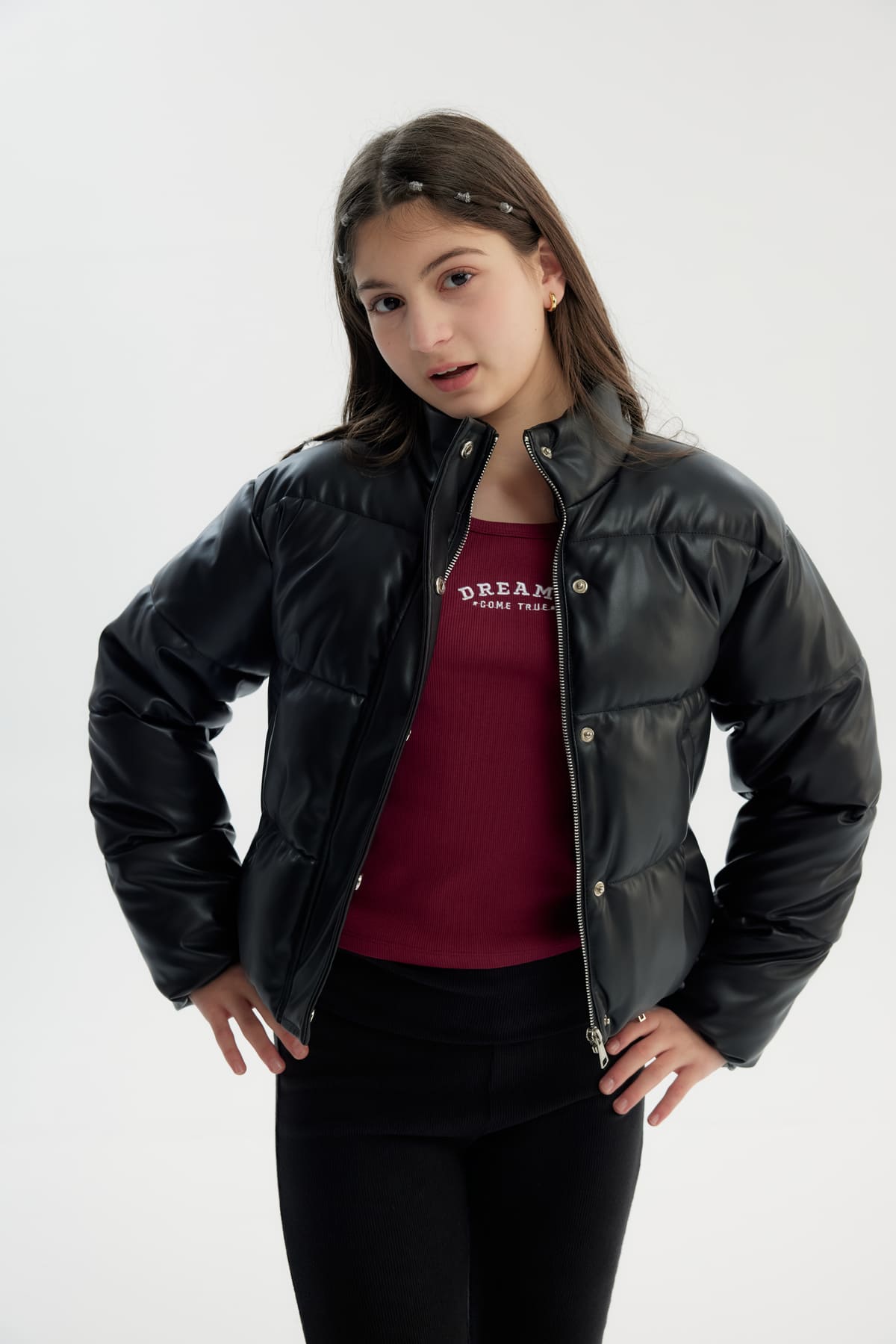 Parka Niña Clásica Negro