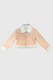 Chaqueta Niña Aviador Rosado