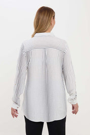 Blusa Mujer Estampada Blanco
