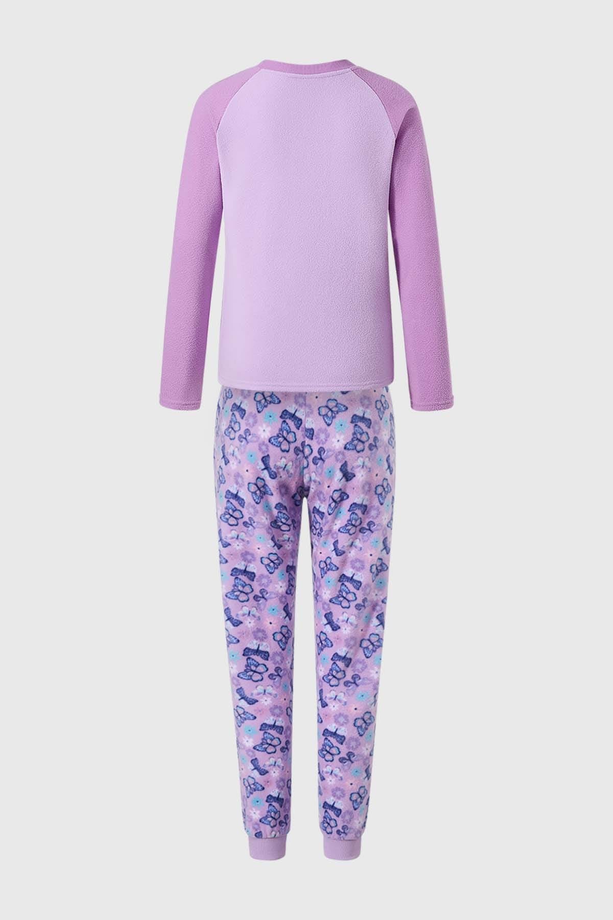 Pijama Niña Polar Lila